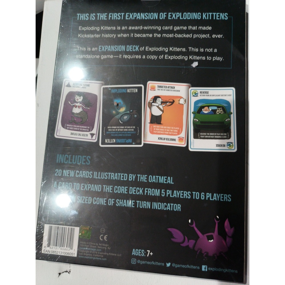 Imploding Kittens - First Expansion Kit Of Exploding Kittens Card Game - Sealed - Picture 5 of 5